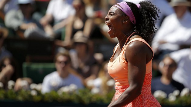 Serena Williamsová a její radost ve finále Roland Garros