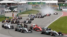 Lewis Hamilton vede pole jezdc ve Velké cen Kanady.