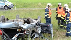 Tragická dopravní nehoda na R6 u odboky na Loket.
