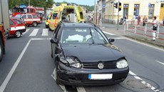 Dopravní nehoda v Domalicích (7. 6. 2015)