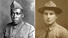 Henry Johnson (vlevo) a William Shemin na dobových snímcích.