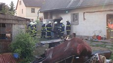 P�i po�áru k�lny napáchal ohe� �kody za �ty�icet tisíc korun a popálené dít�...