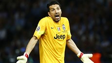 Gólman Juventusu Gianluigi Buffon ve finále Ligy mistr proti Barcelon