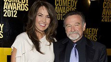 Susan Schneiderová a Robin Williams (New York, 28. dubna 2012)