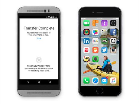 Aplikace Move to iOS usnadní pechod uivatel z androidích smartphon na iPhone