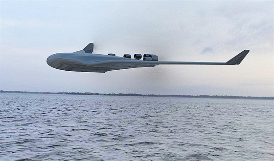 Velkokapacitní hydroplán Seaplane podle návrhu Errikose Levise
