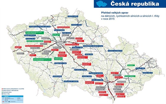 uzavírky silnic praha mapa MAPA: Miliardová injekce do silnic. Podívejte se, kde si v létě  uzavírky silnic praha mapa