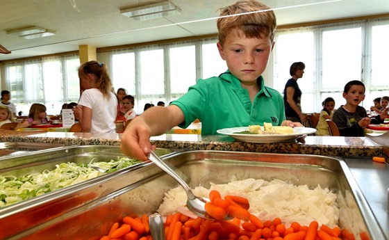 Projekt Skutečně zdravá škola, který se rozjíždí v Libereckém kraji, má za cíl naučit školáky zdravému stravování (ilustrační snímek).