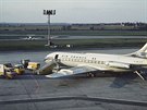 Caravelle III spolenosti Air France na Ruzyni v roce 1977