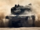 Tank Leopard 2 polsk armdy bhem cvien hrotovch sil NATO Nobel Jump