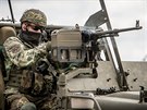 Chrudimtí výsadkái na cviení hrotových sil NATO Nobel Jump na západ Polska...