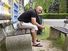 Jedenatyicetiletý Makedonec Mustafa hledá azyl v Evrop u 4 roky, z toho dva...