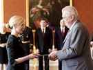 Prezident Milo Zeman jmenoval do funkce ministryn kolství Kateinu...