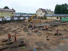 Archeologové v Modanech zkoumají sídlitní jámy z mladí doby bronzové v...