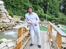 Nov� h�i�t� na adventure golf v Jihlav� p�ipom�n� velkou okrasnou zahradu. Na...