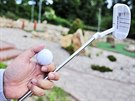 Nov� h�i�t� na adventure golf v Jihlav� p�ipom�n� velkou okrasnou zahradu.