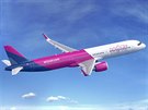 Airbus A321neo v barvách Wizz Air. Práv objednávka od maarského dopravce...