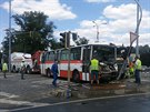 Nehoda bus Brno