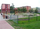Dětské hřiště v přerovské Jasínkově ulici (snímek pořízený po dokončení...