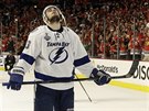 Po finále Stanley Cup odeli zklamaní hrái Tampa Bay Lightning. Vlevo Cedric...