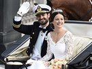 Sofia Hellqvistová a védský princ Carl Philip se vzali ve Stockholmu 13....