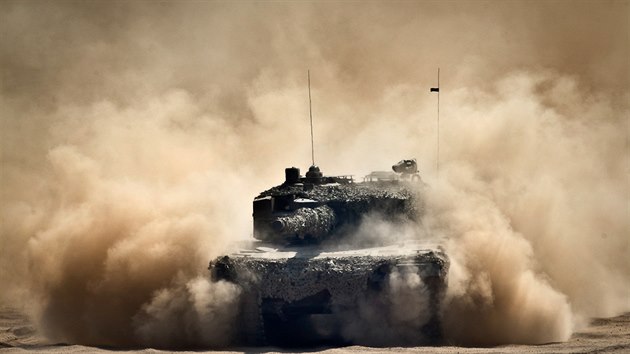 Tank Leopard 2 polské armády bhem cviení hrotových sil NATO Nobel Jump