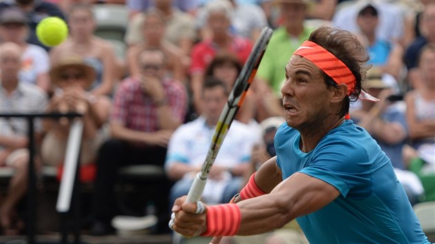 Rafael Nadal na turnaji ve Stuttgartu.