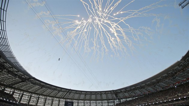 Ohostroj doprovzel zahajovac ceremonil Evropskch her v Baku