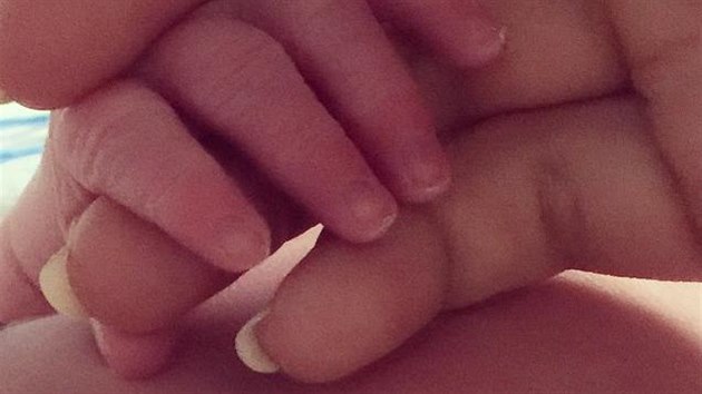 Hilaria Baldwinová zveřejnila první fotku svého syna Rafaela, který se narodil 17. června 2015.