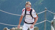 Daniel Polman na vrcholu Sn�ky