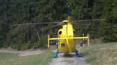 Lete�tí záchraná�i museli p�istát za obcí Komorní Lhotka.