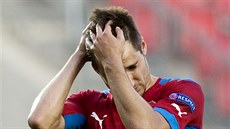 eský fotbalista Michal Trávník po neúspném utkání s Dánskem.