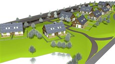 Areál rodiných dom� Zlatý Hamr ve Svobod� nad Úpou.