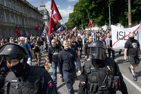 Bratislavská demonstrace proti imigrantm (20. ervna 2015)