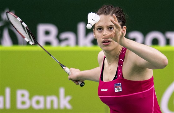 Badmintonistka Kristína Gavnholt na Evropských hrách v Baku.