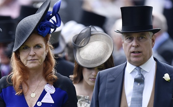 Vévodkyn z Yorku Sarah Fergusonová a její bývalý manel princ Andrew (Ascot,...