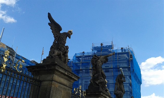 Rekonstrukce křídla Pražského hradu.