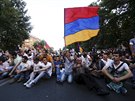 Protesty proti zdraování elektiny v Jerevanu (23. ervna 2015)