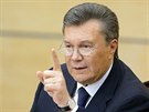 Viktor Janukovy na tiskové konferenci v ruském Rostov na Donu (28. února 2014)