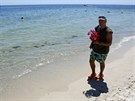 Turista piel poloit kvtiny na plá v Sousse, kde zaútoil muslimský...