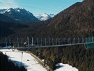 Visutý most v Alpách.