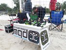 Z�vod dron� na h�i�ti v  Praze-Mod�anech (21. �ervna 2015).
