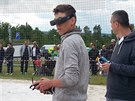 Z�vod dron� na h�i�ti v  Praze-Mod�anech (21. �ervna 2015).