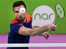 eský badmintonista Petr Koukal na Evropských hrách v Baku.