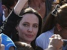 Angelina Jolie navtívila uprchlický tábor v Turecku.