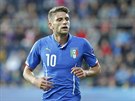 Italský útoník Domenico Berardi v zápase proti Portugalsku