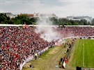 Legendrn fotbalov stnek, na kterm Brno oslavilo v roce 1978 svj prvn a...