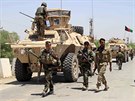 Afghánská armáda se pipravuje na stet s Talibanem (Kundúz, 21. ervna 2015).