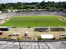 Stadion za Lu��nkami v Brn� ch�tr�.