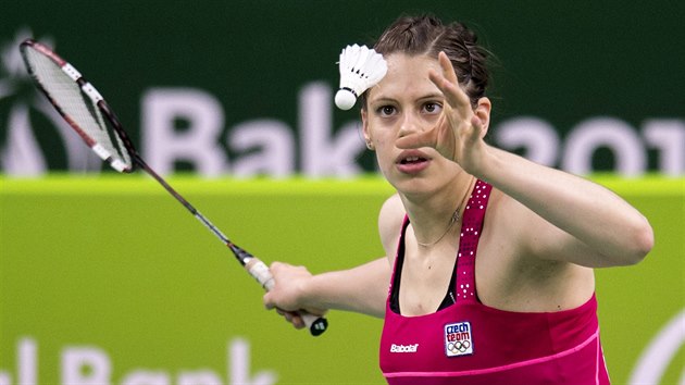 Badmintonistka Kristína Gavnholt na Evropských hrách v Baku.